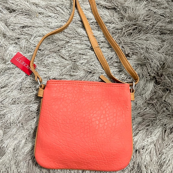 ROSETTI coral and tan colorblock crossbody bag - Picture 3 of 4